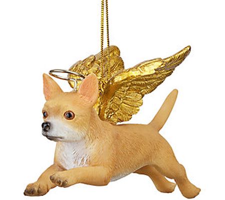Design Toscano Holiday Angel Chihuahua Dog Orna ment