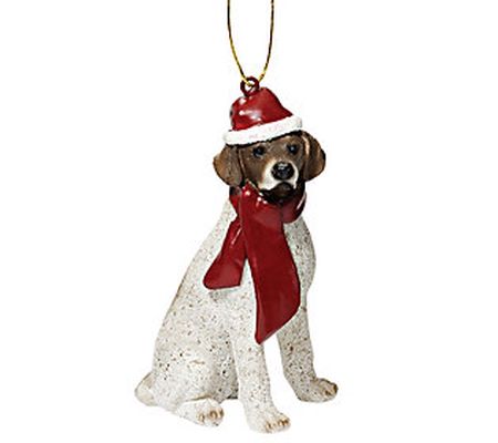 Design Toscano Holiday Pointer Dog Ornament