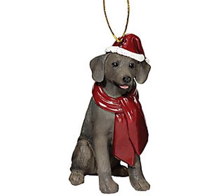 Design Toscano Holiday Weimaraner Dog Ornament