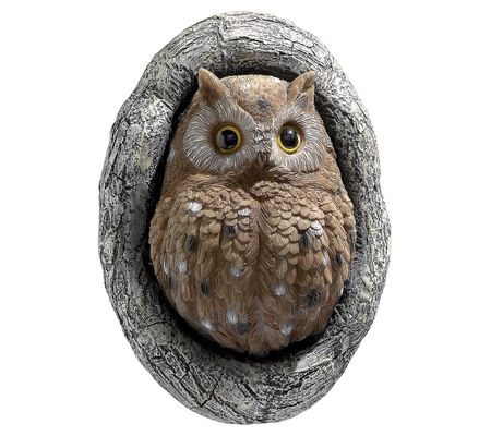 Design Toscano Octavius Knot Hole Owl Tree Scul ture