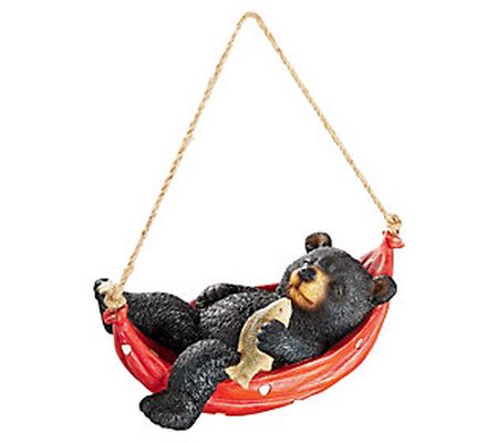 Design Toscano Snooze Hanging Bear Statue with Rope