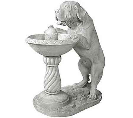 Design Toscano Thirsty Dog Garden Fountain with Pump