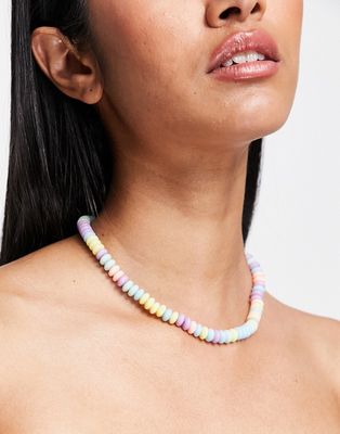 DesignB London sweetie bead necklace-Multi