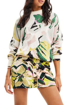 Desigual Tropical Pullover in Yellow
