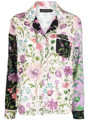 Desmond & Dempsey Peresphone floral-print pajamas - Multicolour
