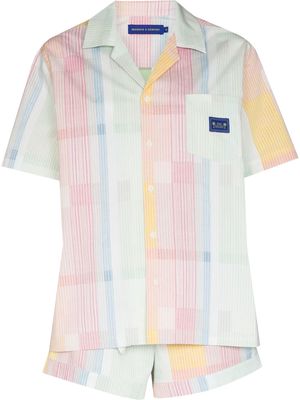 Desmond & Dempsey Pessoa Seersucker pyjama set - Pink