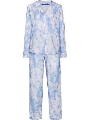Desmond & Dempsey Summer Dusk pajama set - Blue