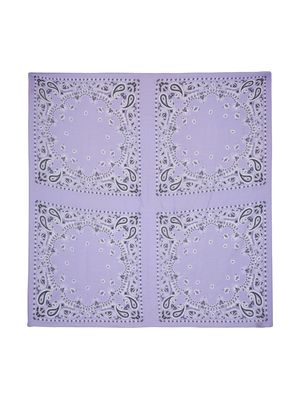Destin bandana-print cotton scarf - Purple