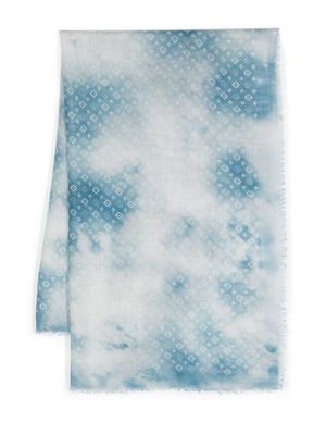 Destin Briana frayed scarf - Blue