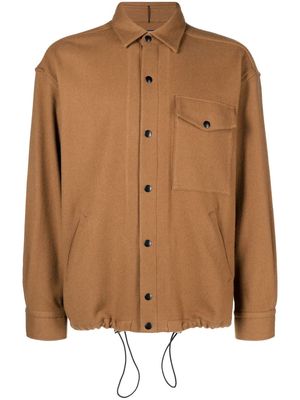 Destin button-up jacket - Brown