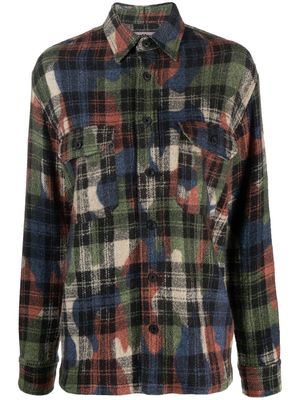 Destin check-pattern long-sleeve shirt - Green