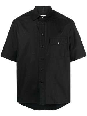 Destin chest flap-pocket shirt - Black