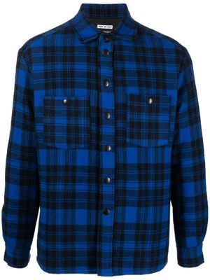 Destin long-sleeve check-pattern shirt - Blue