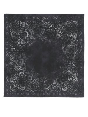 Destin Sens tie-dye print silk scarf - Black