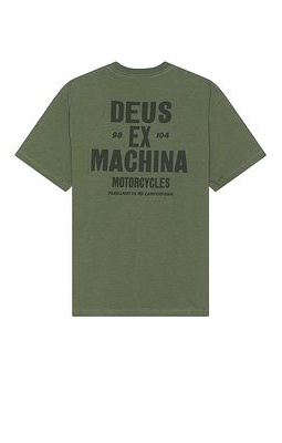 Deus Ex Machina Accuracy Tee in Olive