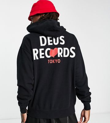 Deus Ex Machina amore hoodie in black Exclusive to ASOS