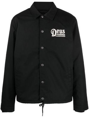 Deus Ex Machina Breeze logo-embroidered shirt jacket - Black