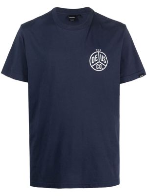 Deus Ex Machina Dice logo-print T-shirt - Blue