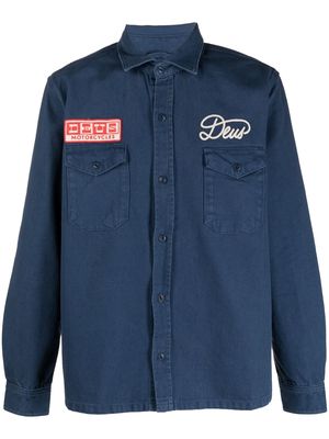 Deus Ex Machina graphic-print cotton shirt - Blue