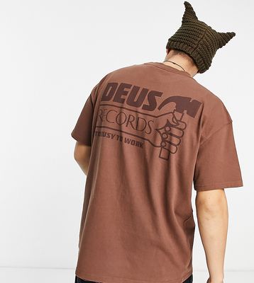Deus Ex Machina labor T-shirt in brown Exclusive to ASOS