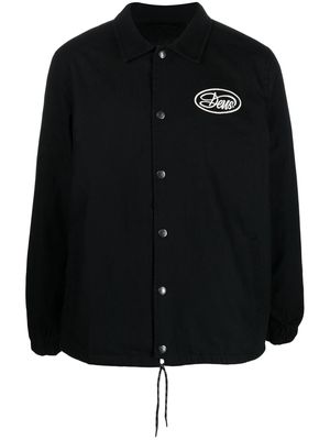 Deus Ex Machina logo-embroidered shirt jacket - Black