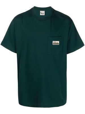 Deus Ex Machina logo-patch T-shirt - Green