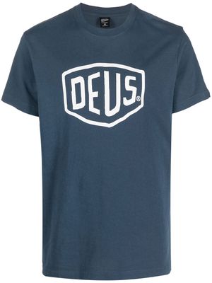 Deus Ex Machina logo-print cotton T-shirt - Blue