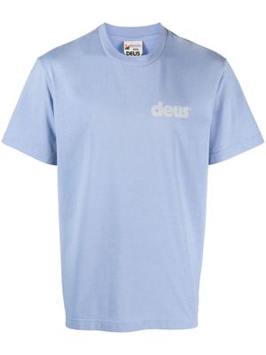 Deus Ex Machina logo-print crewneck T-shirt - Blue