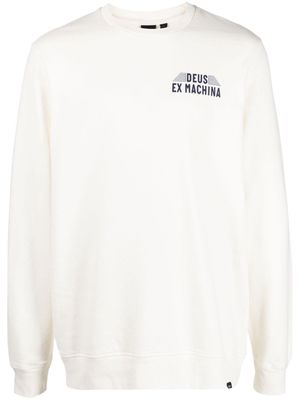 Deus Ex Machina logo-print organic-cotton sweatshirt - White