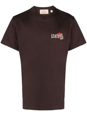 Deus Ex Machina logo-print recycled cotton T-shirt - Brown