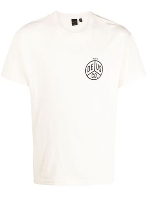 Deus Ex Machina logo-print short-sleeved T-shirt - Neutrals