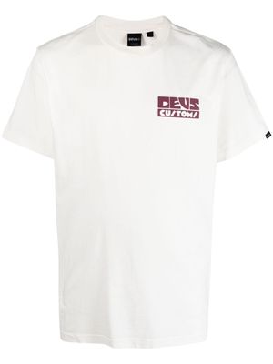 Deus Ex Machina Pushstart logo-print cotton T-shirt - White