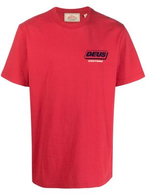 Deus Ex Machina slogan-print crew-neck T-shirt - Red