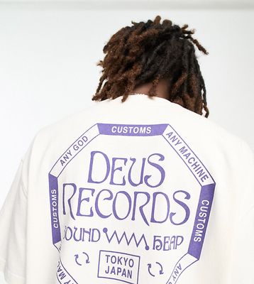 Deus Ex Machina soundheap t-shirt in off white
