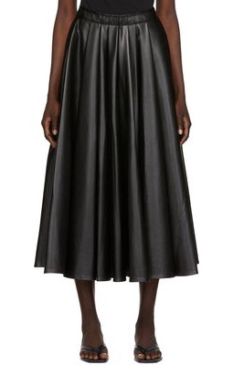 DEVEAUX NEW YORK Black Sienna Midi Skirt