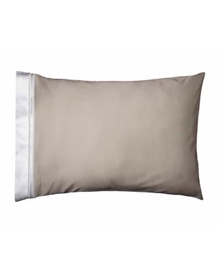 Devere Pair of King Pillowcases, Taupe/White