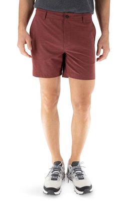 Devil-Dog Dungarees 6-Inch Hybrid Shorts in Port 