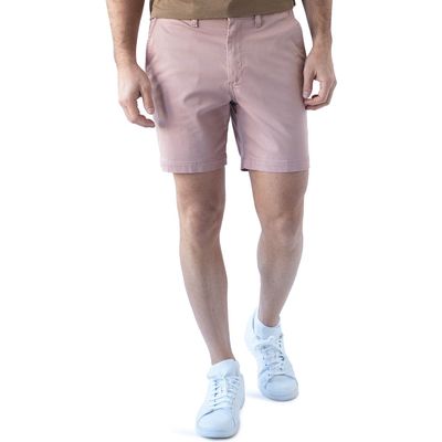 Devil-Dog Dungarees 7-Inch Performance Stretch Chino Shorts in Dusty Mauve 