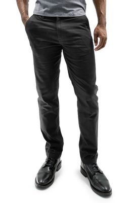 Devil-Dog Dungarees Straight Leg Stretch Twill Chinos in Black
