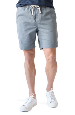 Devil-Dog Dungarees Stretch Cotton Dock Shorts in Mineral Blue