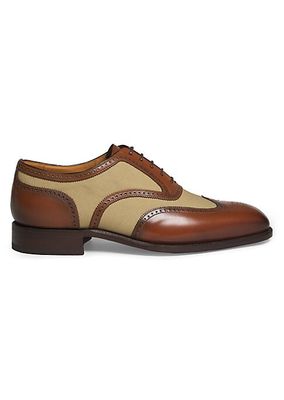 Devon Leather & Cotton Brogues