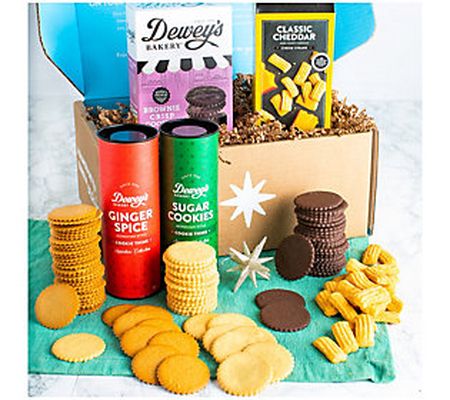 Dewey's Sweet & Savory 4-Piece Gourmet Gift Box plus Ornament