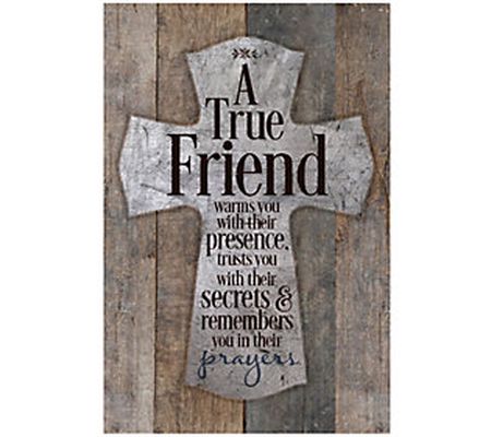 Dexsa A True Friend Warms You-New Horizons Wood Plaque