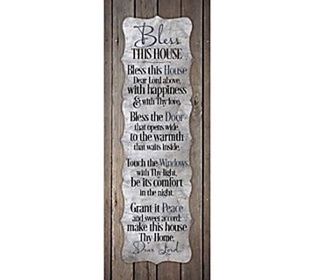 Dexsa Bless This House New Horizons Wood Plaque