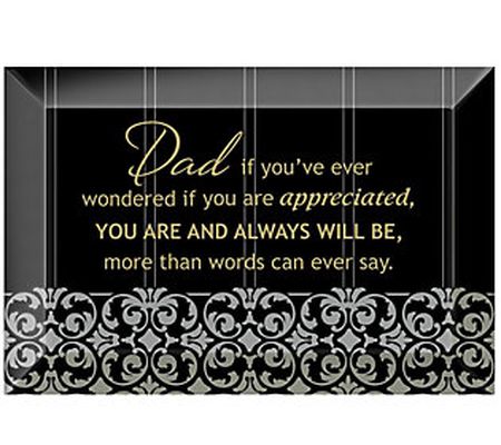 Dexsa Dad If You've Beveled Glass Plaque with E asel