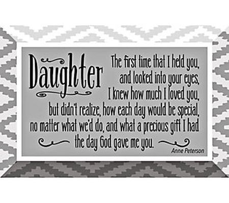 Dexsa Daughter Glass Plaque with Easel 6"x4"