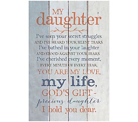 Dexsa My Daughter-New Horizons Wood Plaque with Easel