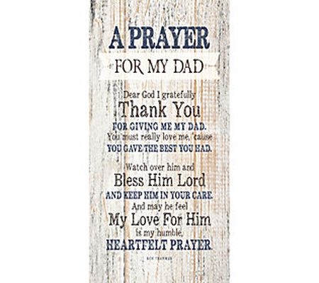 Dexsa Prayer For My Dad Wood Plaque