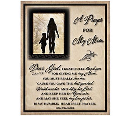 Dexsa Prayer For My Mom Timberland Wood Plaque 11.75" x 15"