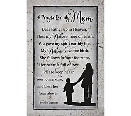 Dexsa Prayer For My Mom Wood Plaque with Easel and Hook